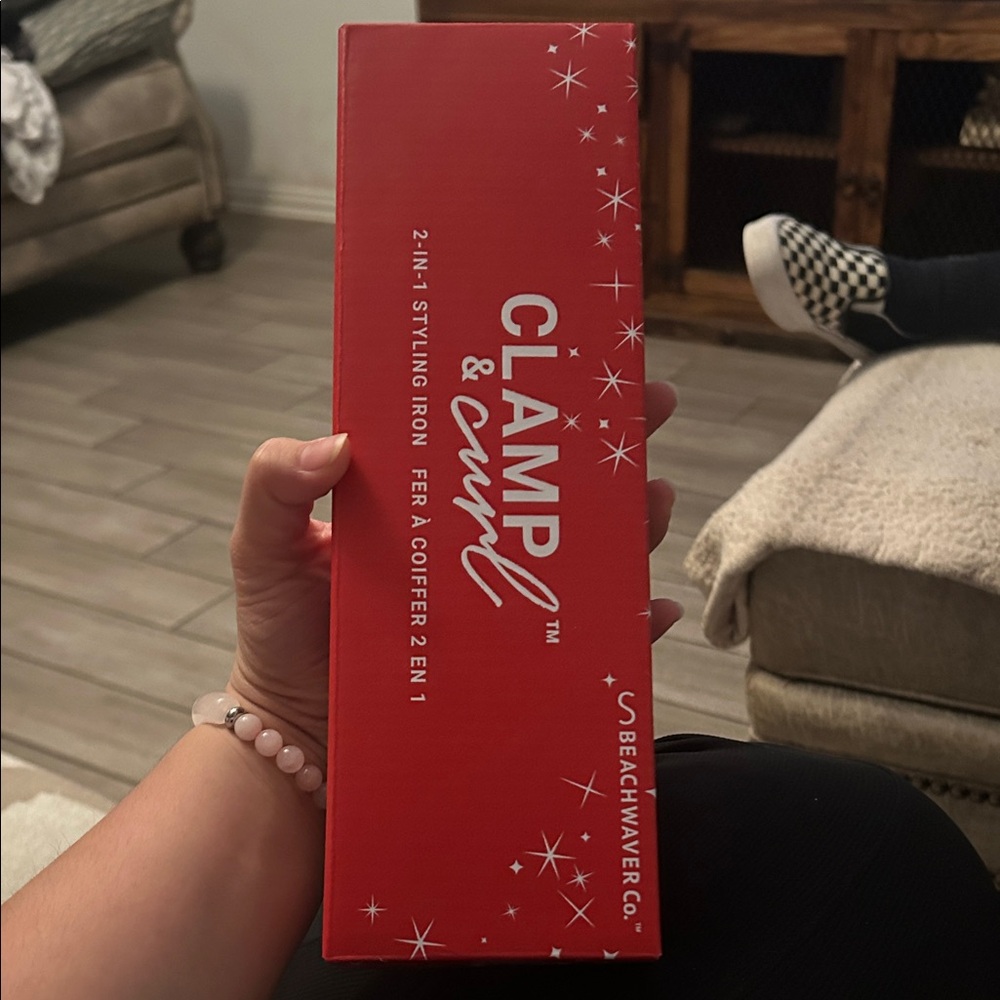 The Beachwaver Co. Red Clamp & Curl Styling Iron